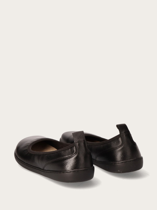 Czarna balerina barefoot z gumką