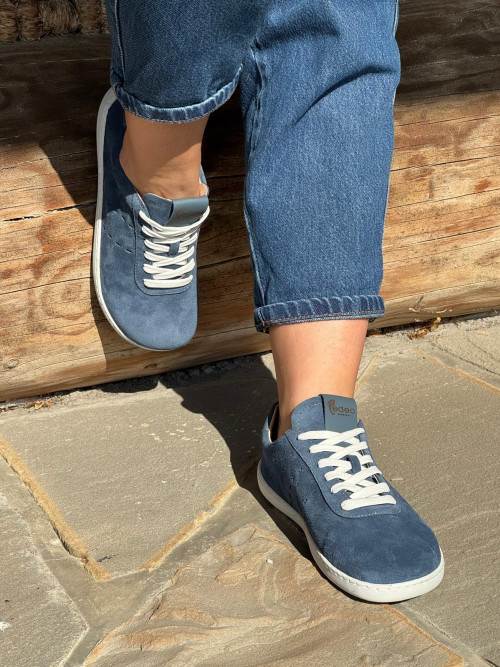 Niebieskie zamszowe barefoot-y