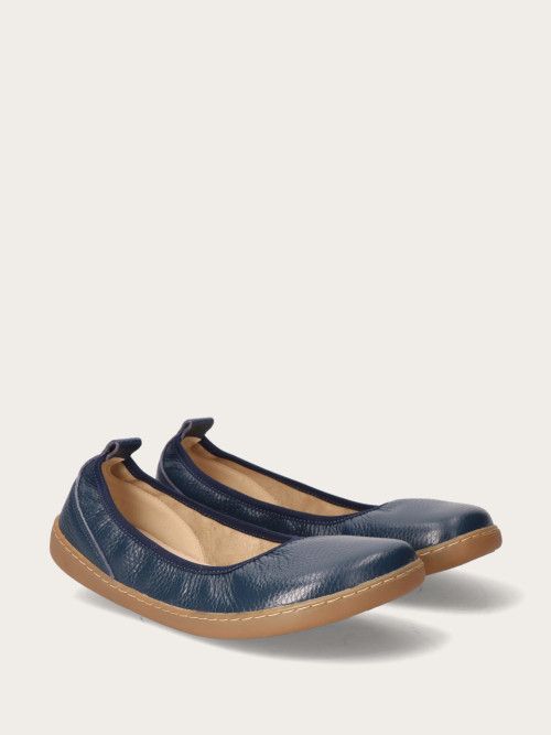 Granatowa balerina barefoot z gumką
